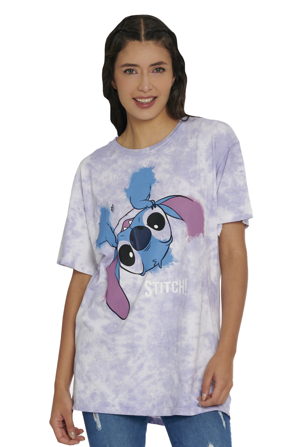 Playera stitch mujer hot sale