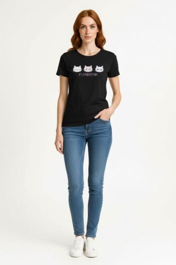 PLAYERA ESTAMPADA GATOS