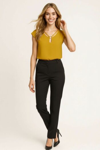 BLUSA CUELLO ARGOLLA MODERNA