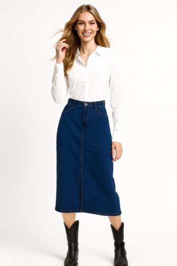 FALDA LARGA DENIM