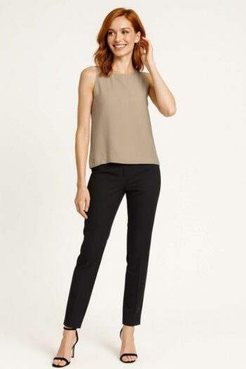 BLUSA SIN MANGAS BOTONES ESPALDA