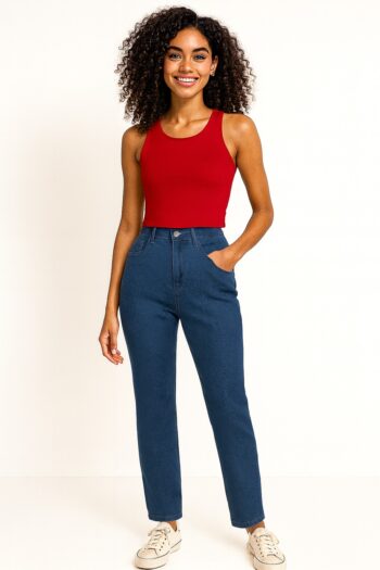 JEANS TALLE MEDIO AJUSTADOS
