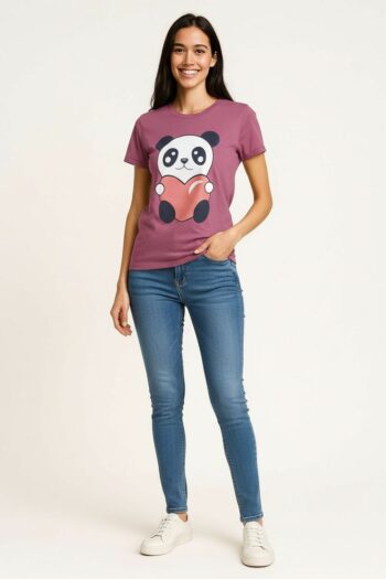 PLAYERA ESTAMPADA CON DISEÑO PANDA