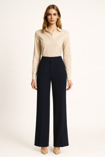 PANTALÓN SASTRERO CON RESORTE POSTERIOR