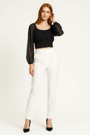 BLUSA MANGA LARGA TRANSPARENTE