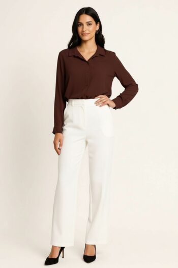 BLUSA CAMISERA MANGA LARGA