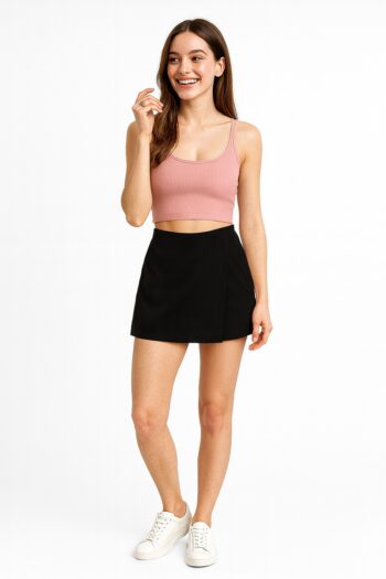 FALDA SHORT CON CIERRE LATERAL