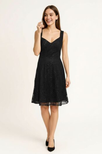 VESTIDO DE FIESTA CON TIRANTES