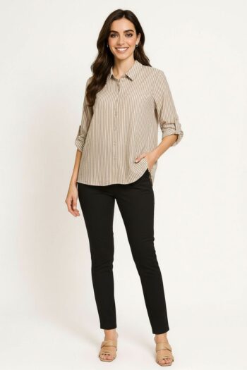 BLUSA CAMISERA CORTE VAQUERO