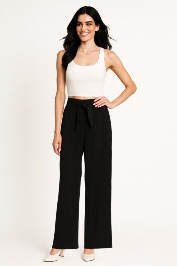 PANTALÓN RECTO CON CINTA
