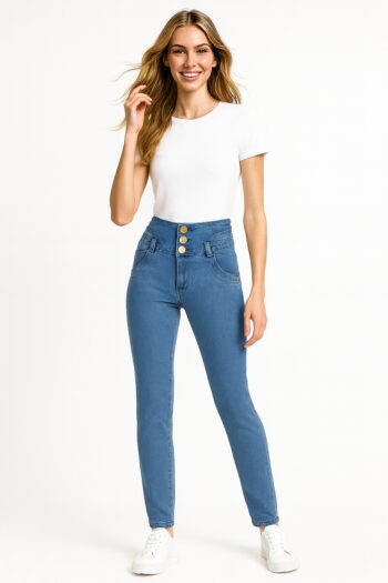 JEANS PRETINA SECCIONADA AJUSTADOS CICLON