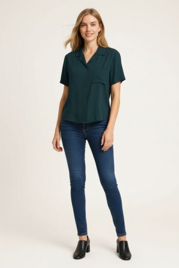 BLUSA CAMISERA AMARRE TRASERO