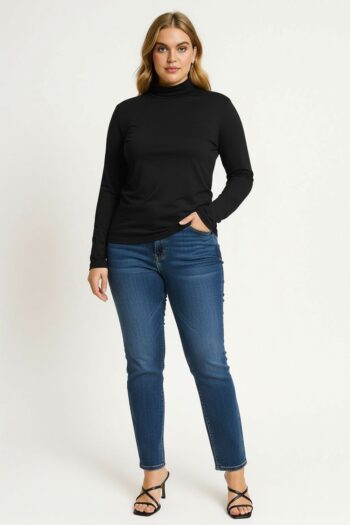 PLAYERA DE CUELLO ALTO BÁSICA