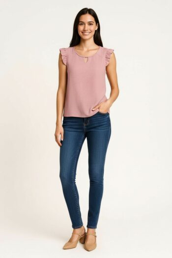 BLUSA CON DETALLE EN CUELLO