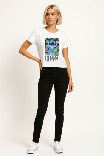 PLAYERA CORTA CON DISEÑO GRÁFICO