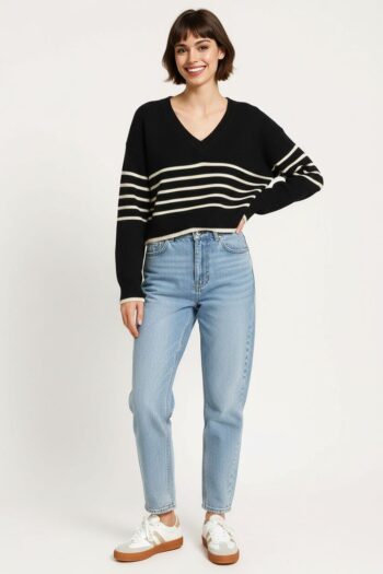 SUETER RAYADO CUELLO V
