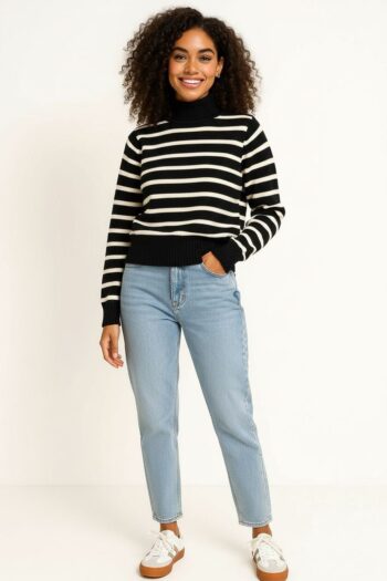 SUETER CROPPED CUELLO ALTO