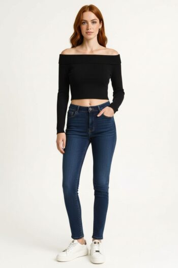 SUETER CROPPED HOMBROS DESCUBIERTOS