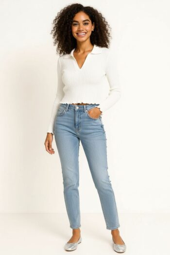 SUETER CROPPED CUELLO POLO