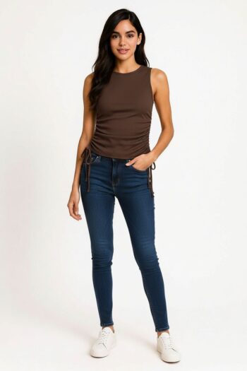PLAYERA CROP RIB JARETAS COSTADO