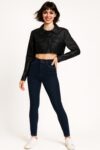 CHAQUETA CROP BOLSILLOS FRONT