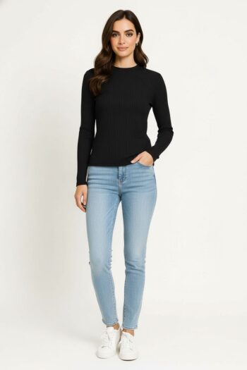 PLAYERA MANGA LARGA CUELLO REDONDO