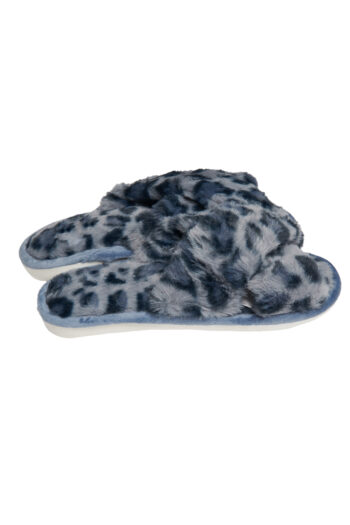 PANTUFLA PELUCHE TIRA CRUZADA