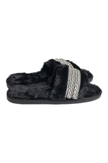 PANTUFLA PELUCHE DETALLE BRILLANTE