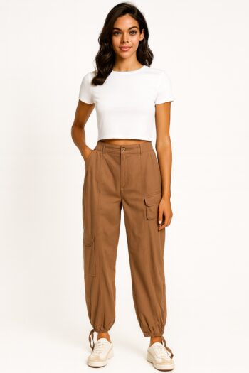 PANTALÓN CARGO GABARDINA