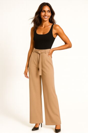 PANTALÓN AMPLIO CON CINTA