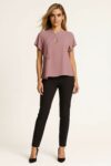 BLUSA ELEGANTE CUELLO LAZO