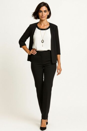 BLUSA CON CHALECO INTEGRADO