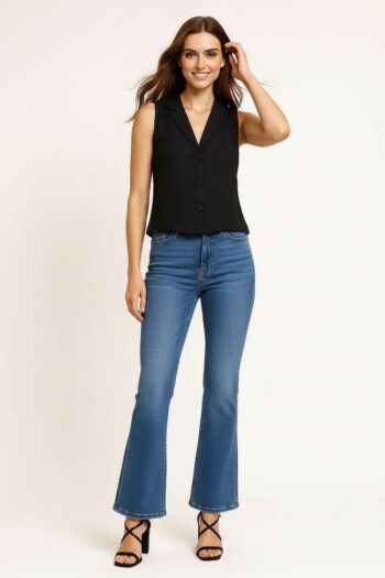 BLUSA SIN MANGAS CON SOLAPA