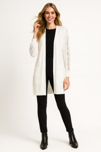 SACO CON MANGAS DE CROCHET