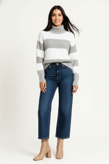 SUÉTER DE PUNTO CON CUELLO ALTO