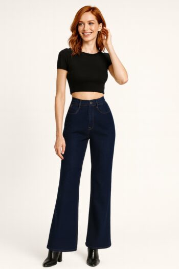 PANTALÓN RECTO DE DENIM SUAVE