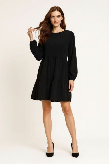 VESTIDO CORTO CON VOLANTES