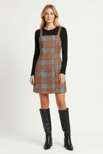 VESTIDO CUADROS CON TIRANTES