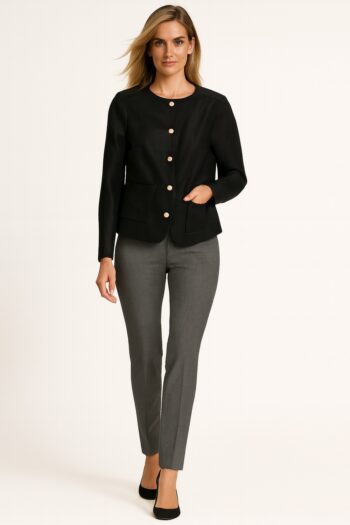 SACO CUELLO MAO BOTONES