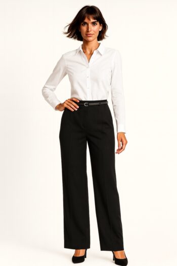 PANTALÓN CON CINTURÓN AJUSTABLE