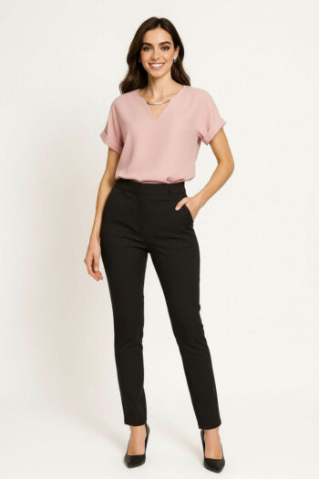 BLUSA CON DETALLE DE COLLAR
