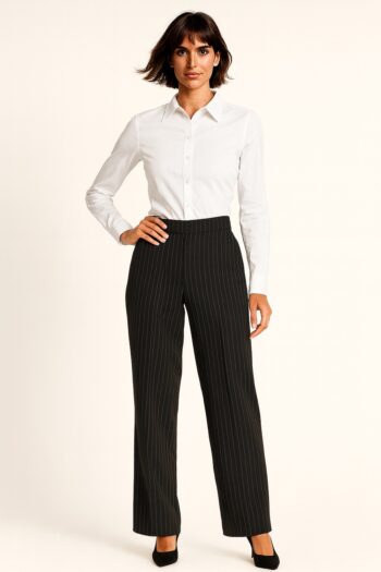 PANTALÓN CON BROCHE Y BOLSAS