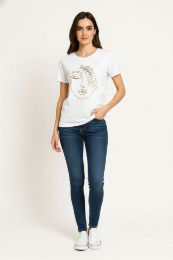 PLAYERA DISEÑO METÁLICO FOIL