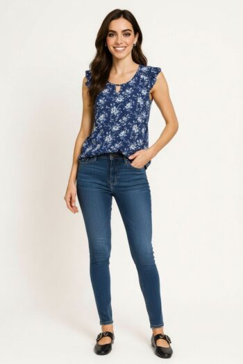 BLUSA CON DETALLE EN HOMBROS