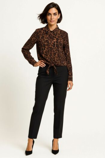 BLUSA MANGA LARGA CON AMARRE
