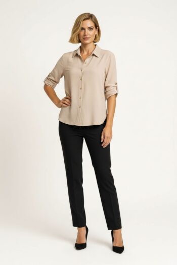 BLUSÓN CAMISERO CON CHARRETERAS