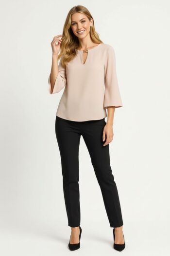BLUSA ELEGANTE CON HERRAJE