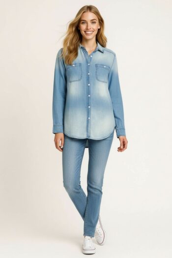 BLUSA CAMISERA CON BOLSAS