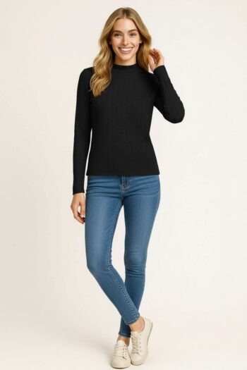 PLAYERA CUELLO ALTO SUAVE