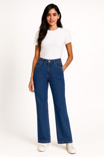 PANTALÓN ACAMPANADO DE MEZCLILLA